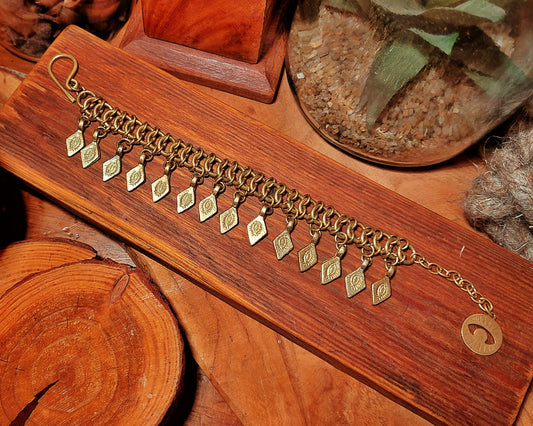 CHAINMAIL BRACELET WITH CHARMS