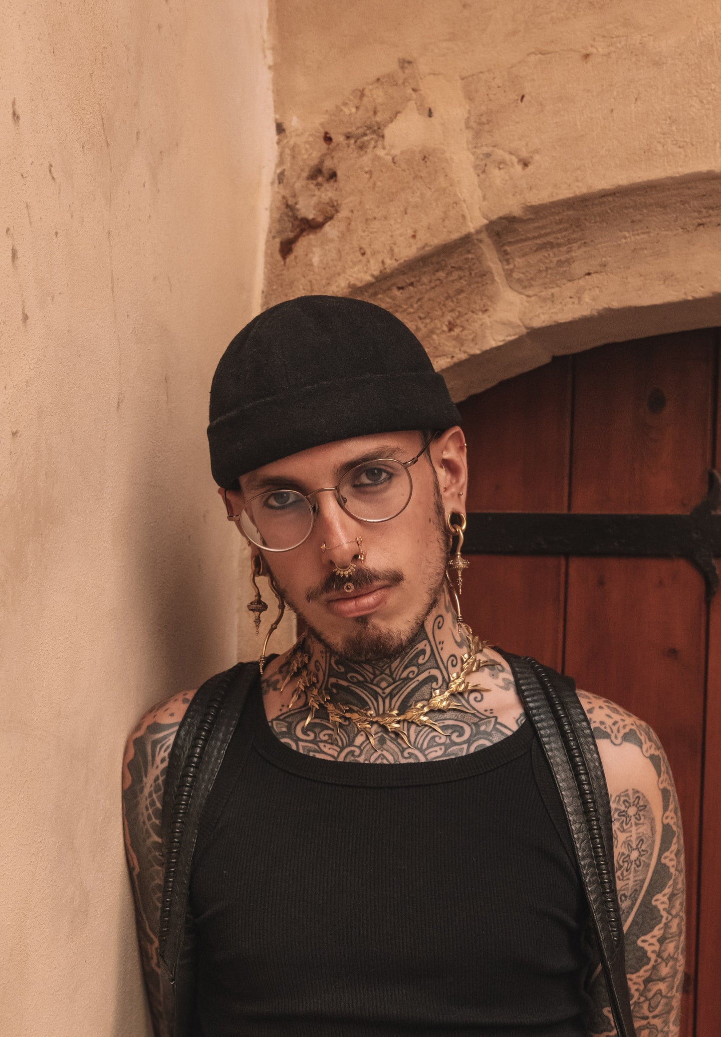 FLORAL SPINE NECKLACE GOLD