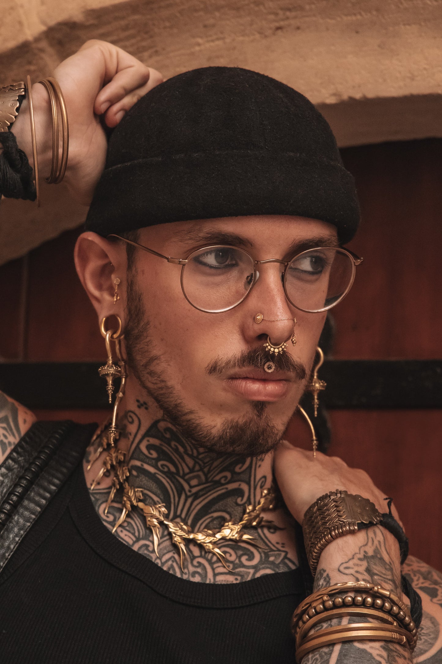 FLORAL SPINE NECKLACE GOLD