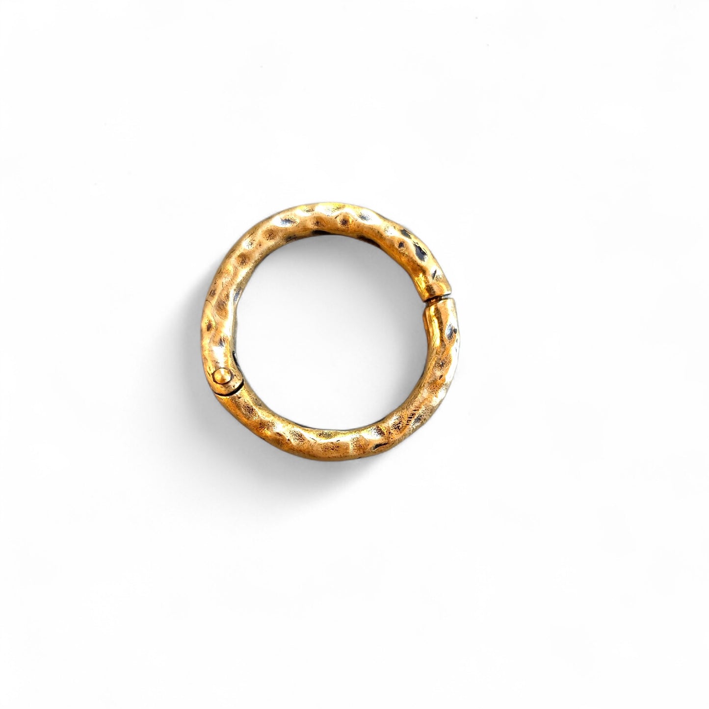 RING HAMMERED 3MM GOLD