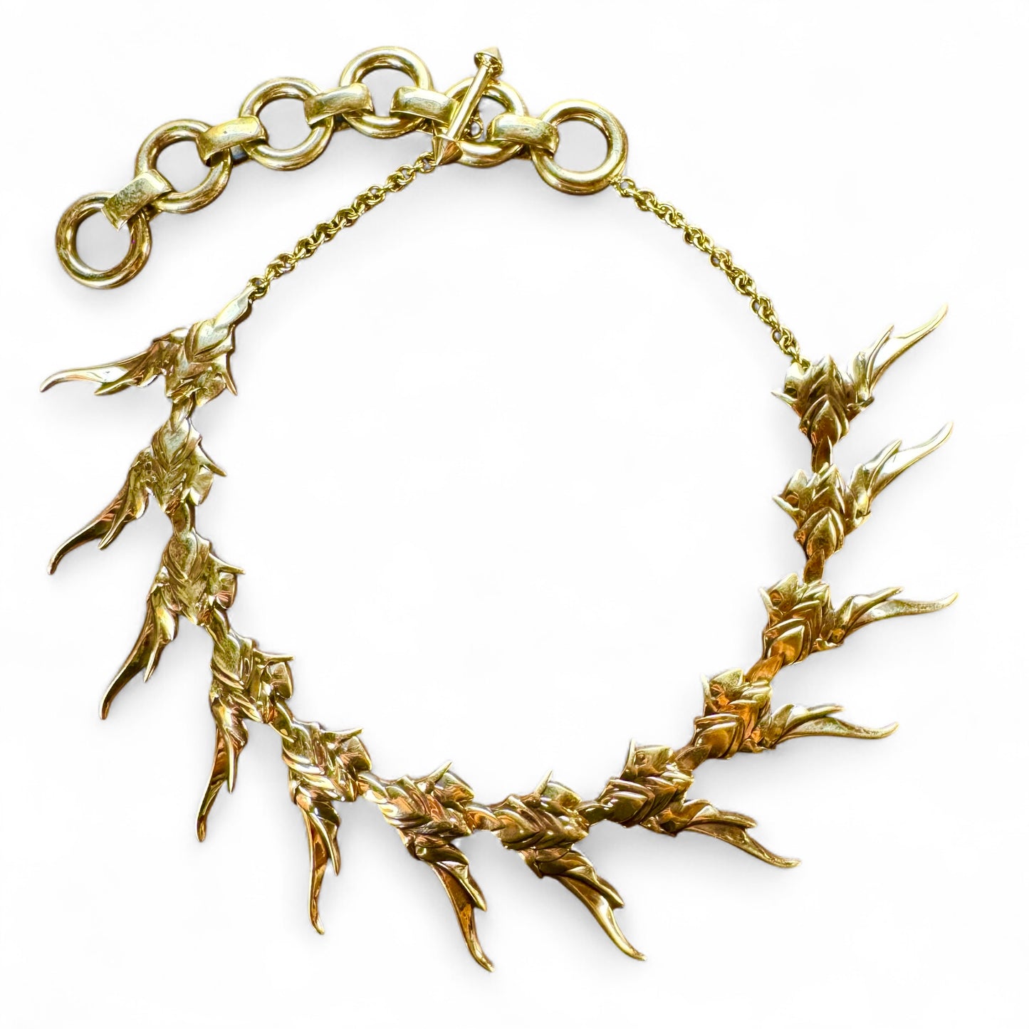 FLORAL SPINE NECKLACE GOLD