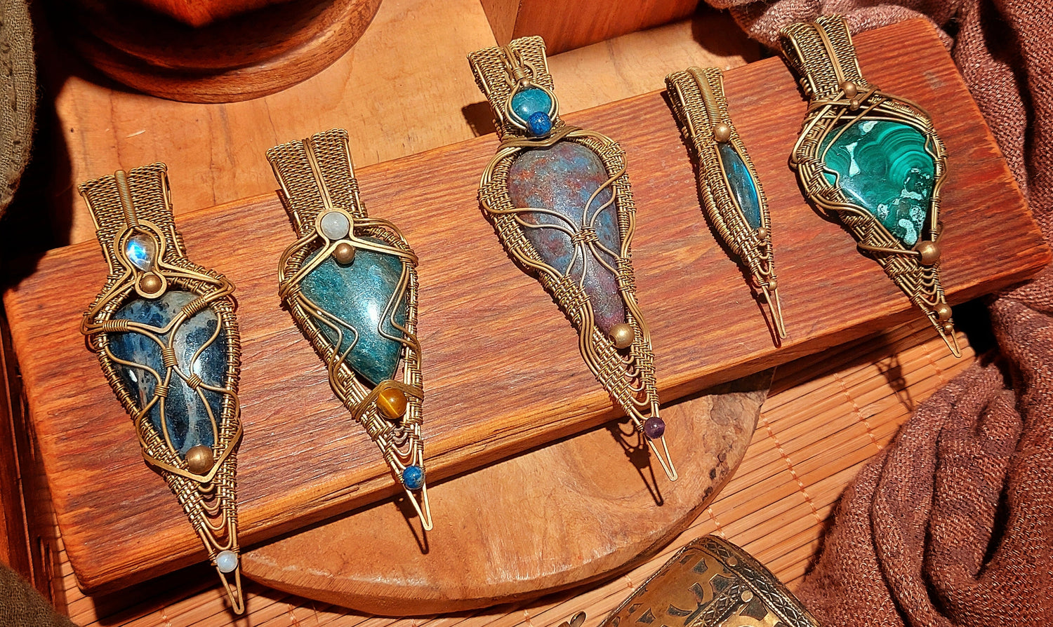 WIRE-WRAPPED PENDANTS