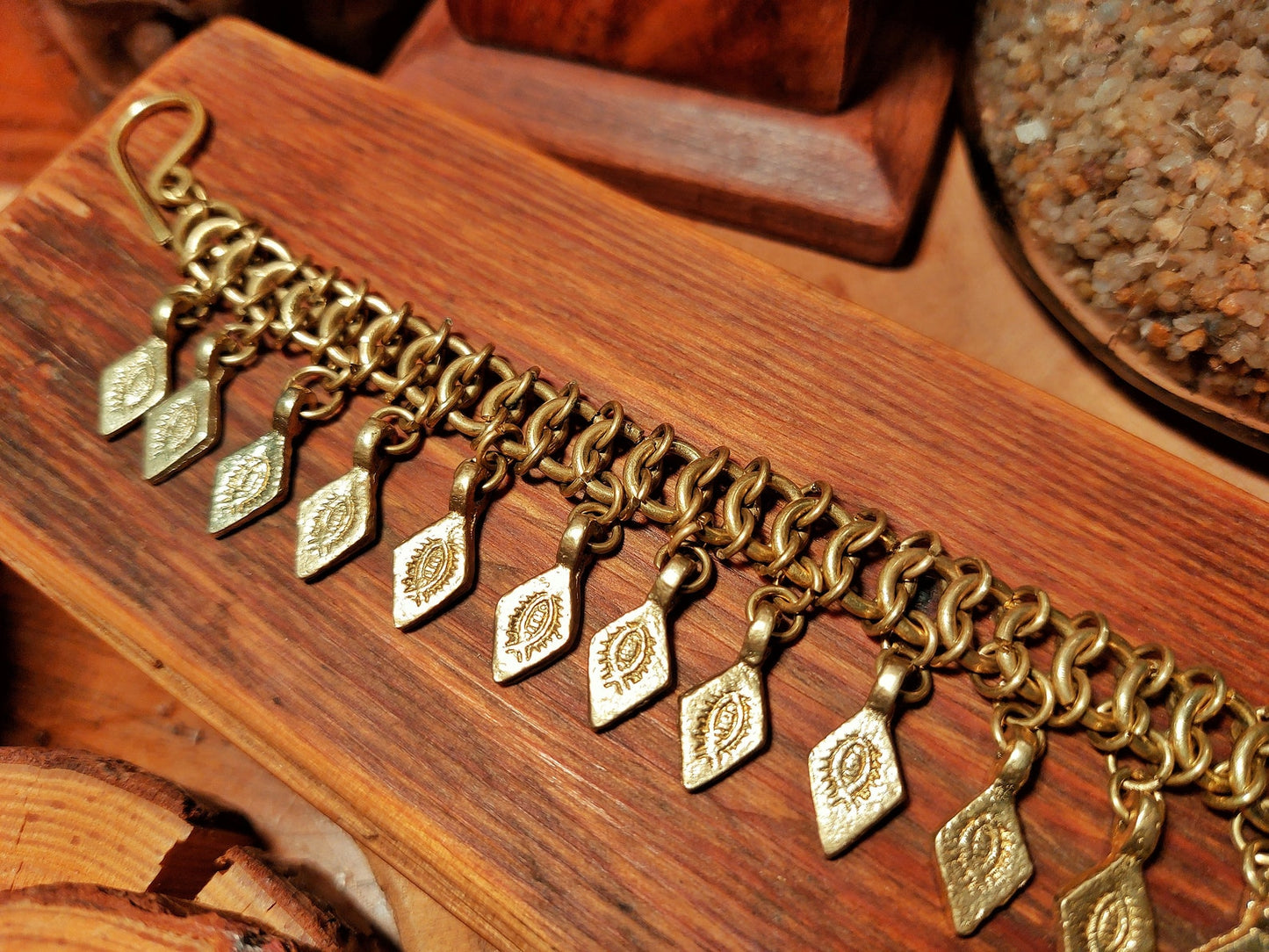 CHAINMAIL BRACELET WITH CHARMS