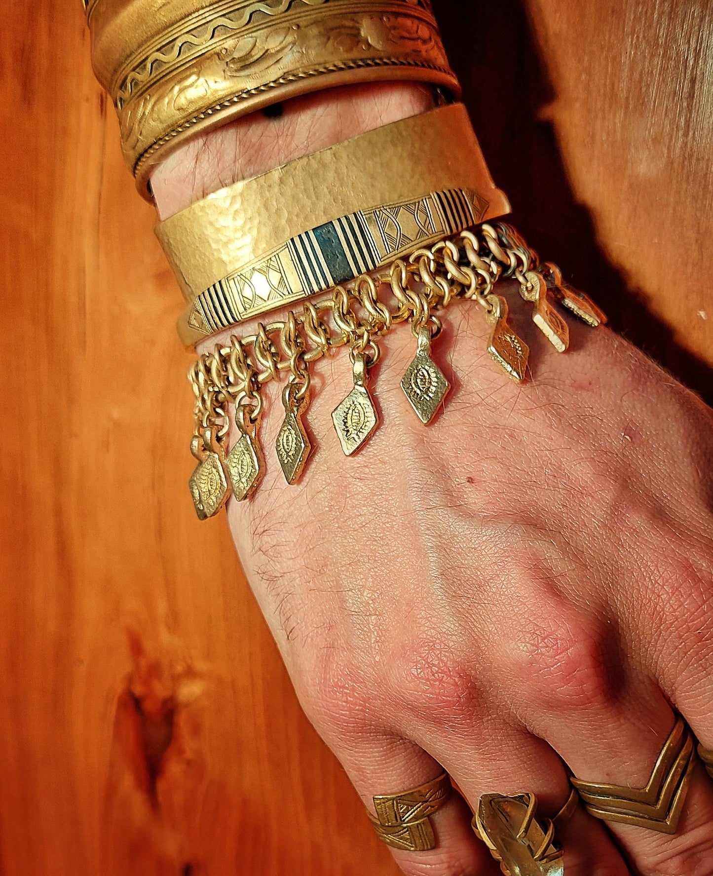 CHAINMAIL BRACELET WITH CHARMS