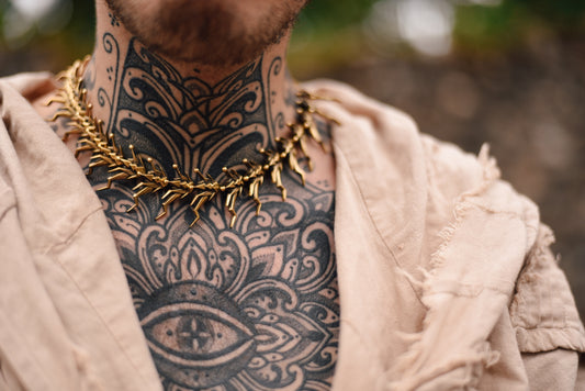 MECHANIC SPINE NECKLACE GOLD